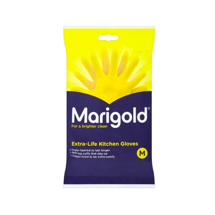 MARIGOLD MEDIUM GLOVES (6 PAIRS)